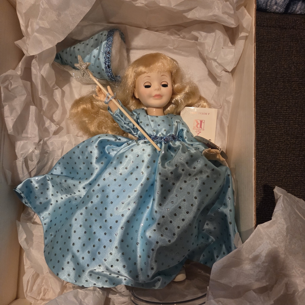 Blue Polka Dot Princess Doll